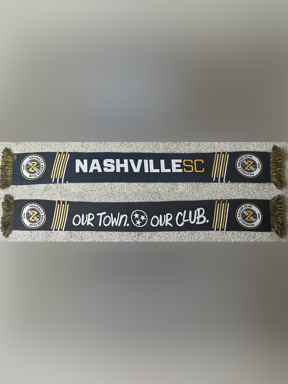 Nashville SC Retro Logo USL Our Town Our Club Soccer Scarf